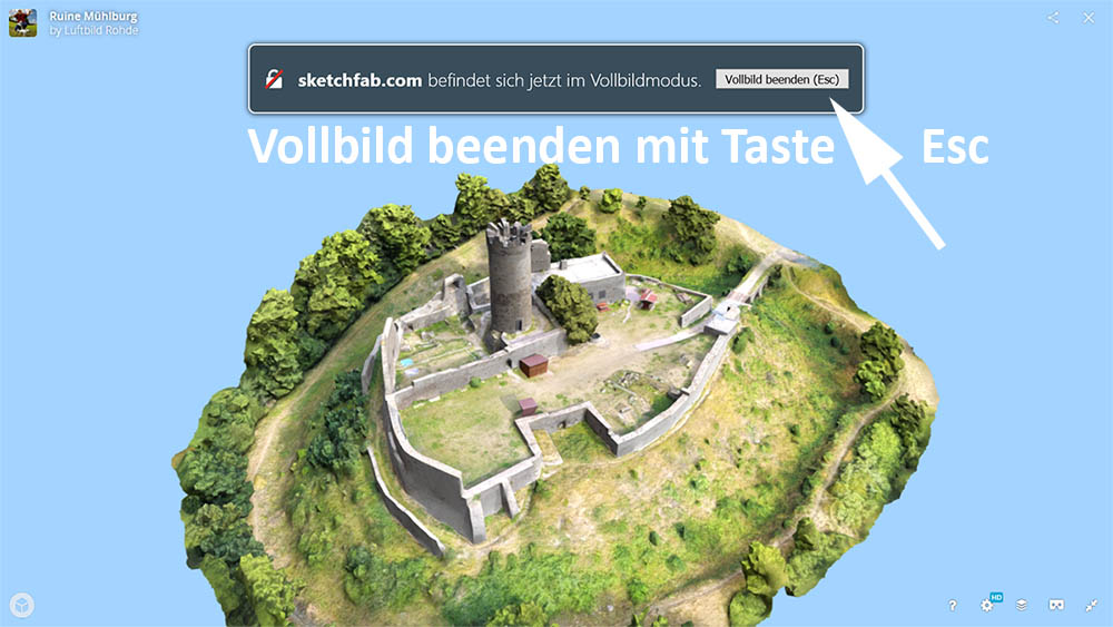  Vollbildschirm verlassen 